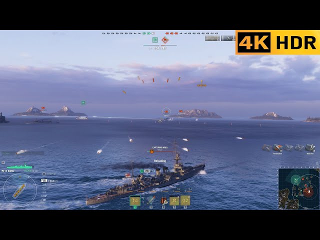 "Under Torpedo Attack! Surviving the Onslaught🌊 – World of Warships 4K HDR"