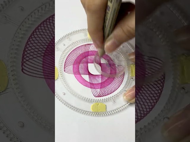 Satisfying ASMR for Stress Relief | Calming Spiral Audio & Spirograph Art!#art #shorts #spirograph