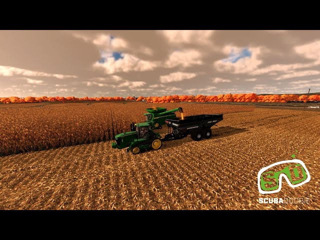 Taheton County Iowa Map  Harvesting Corn, Soybeans & Helping a Fellow Farmer Timelapse Episode 1