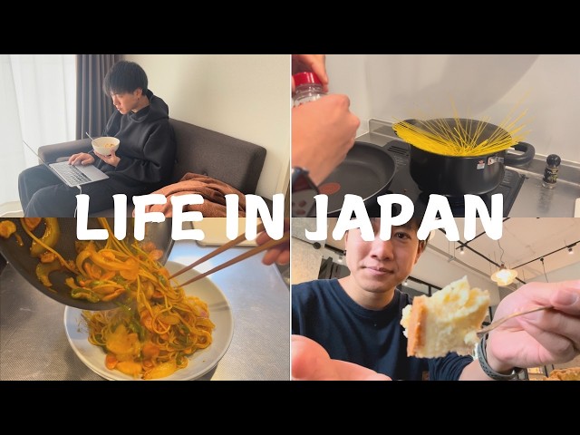 【VLOG】A Day in My Life in Japan / Housework / Cafe /  Cooking / Japanese ketchup-based pasta