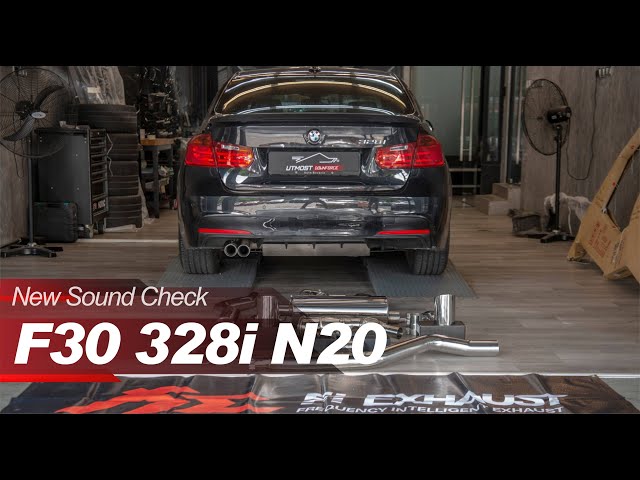 BMW F30 328i N20 Sound Check w/ Fi EXHAUST Catback X Catless Downpipes X Utmost Downforce Garage