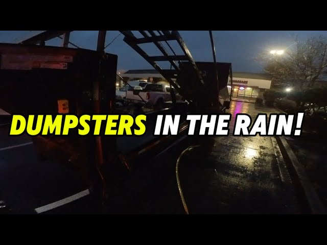 Emergency Dumpsters in the Rain! | Brothers Dumpster Rental