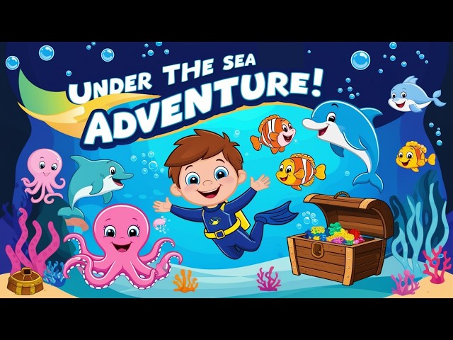 Under the Sea Adventure 🌊 | Fun Kids Song About Ocean Animals | @Yo-Yo-Kids