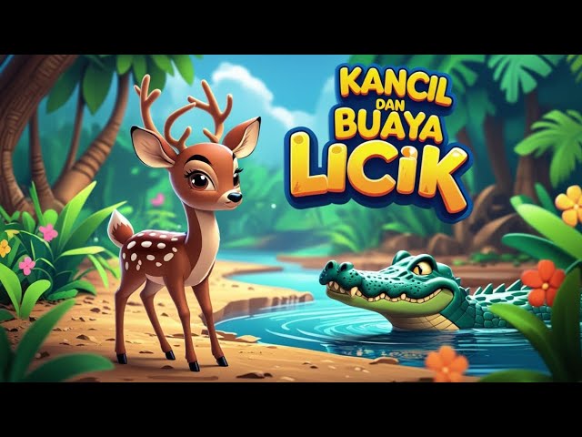 kisah Kancil dan buaya licik  | Dongeng anak bahasa Indonesia