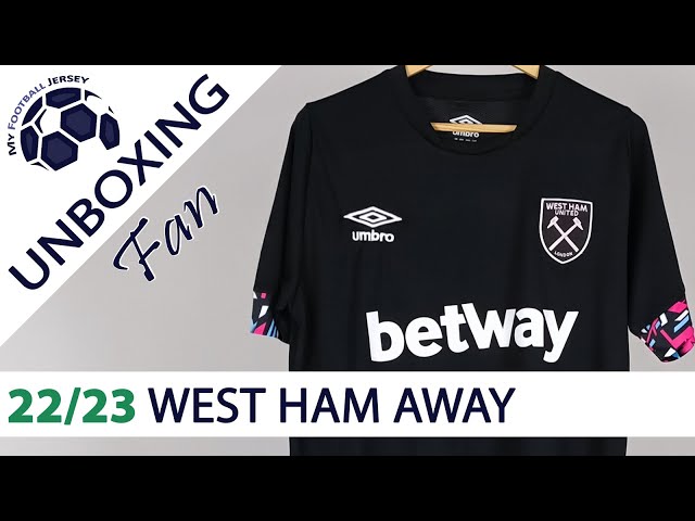 West Ham United Away Jersey 22/23 (LuSoccer) Fan Version Unboxing Review