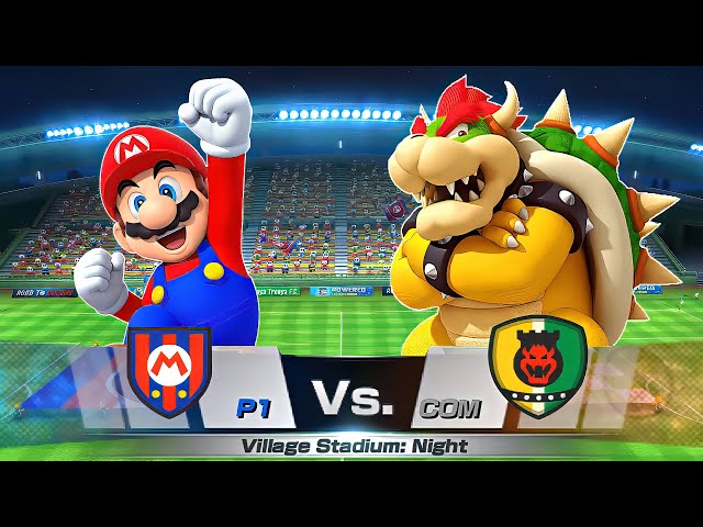 Mario Sports Superstars - Team Mario Vs Team Bowser at Kingdom Stadium (Hardest Difficulty)