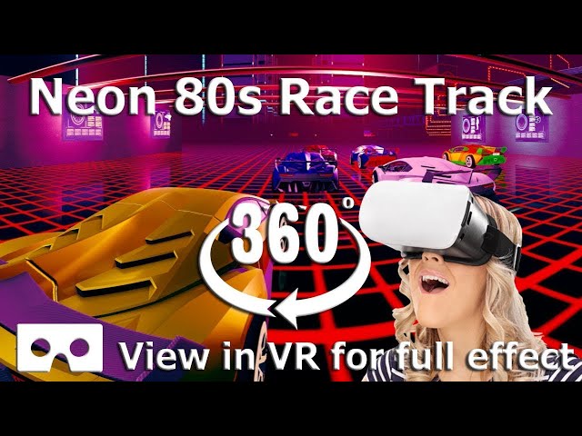 80's Neon 360 Virtual Reality Roller Coaster video virtual reality 360  videos realidad virtual  vr