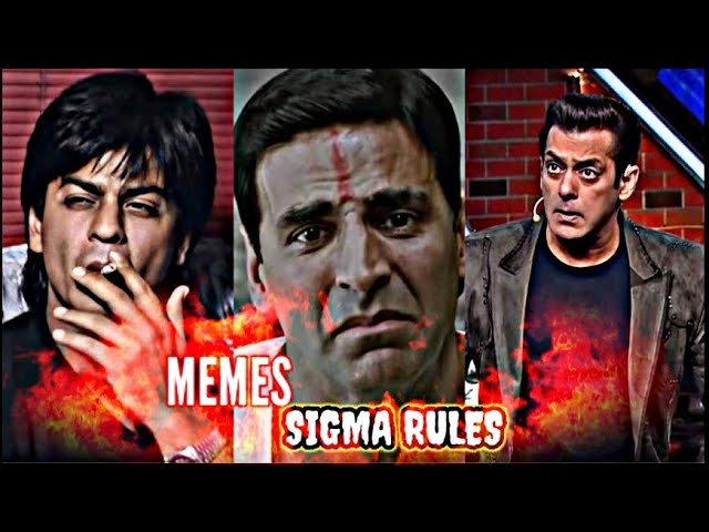 SIGMA RULE  | Memes | Roast | DROPOUT HERE | Shahrukh Khan, Akshay Kumar & Salman Khan | Funny Memes