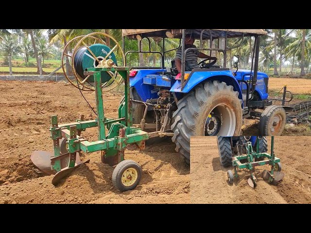 Sonalika worldtrac 60Rx | Drip irrigation pipe laying attachment | Sonalika tractor power | AI