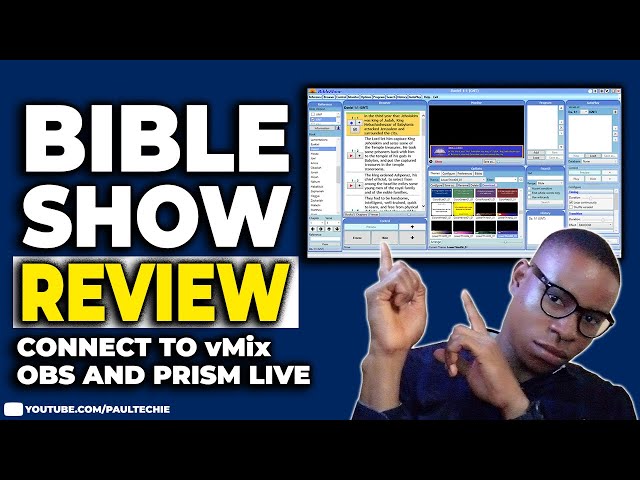 Bible Show Software | Connect Bible Show To vMix | OBS Studio & Prism Live Studio