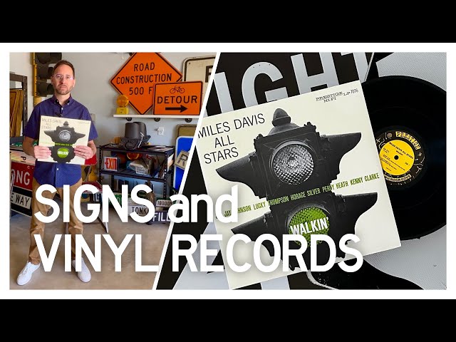 How are Street Sign and Vinyl Record Collections Similar?