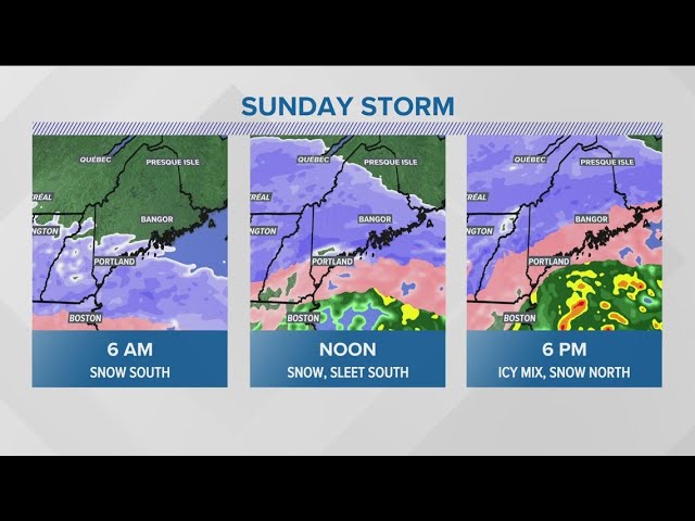 Weather: Sunday storm will bring significant snow and ice to Maine