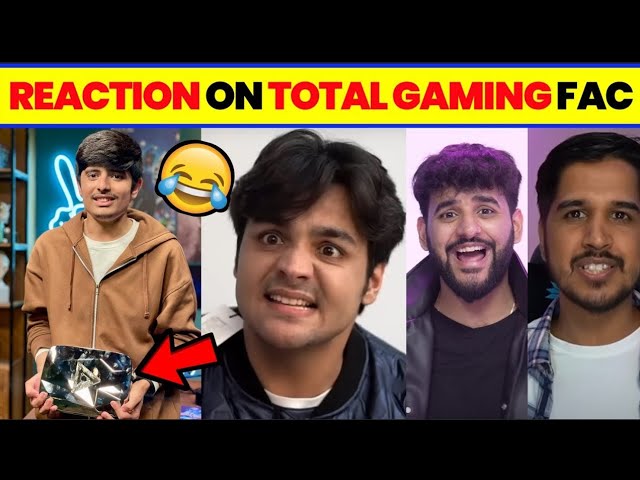 The Shocking Face Reveal: Youtubers React to Total Gaming | Ajju Bhai 😲