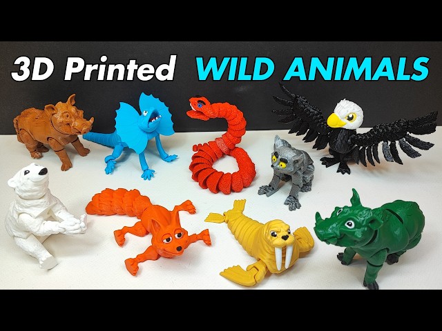 3D Printed Wild Animals_The Beauty of Nature in 3D Prints