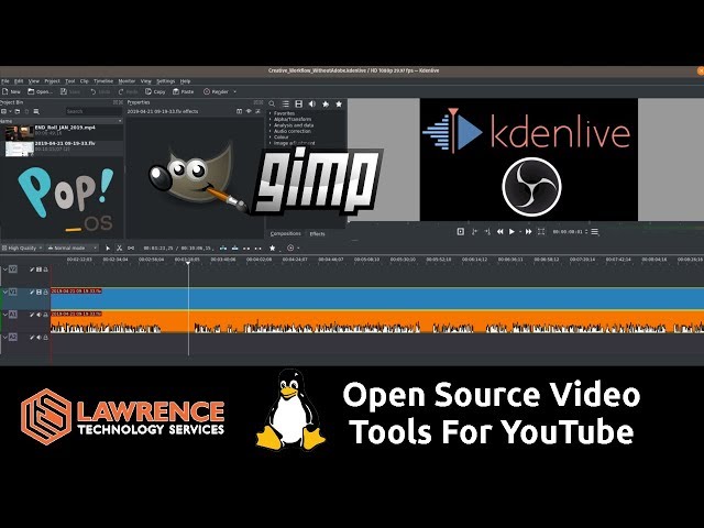 The Open Source Video & Image Tools For My YouTube Channel. Kdenlive, GIMP & OBS