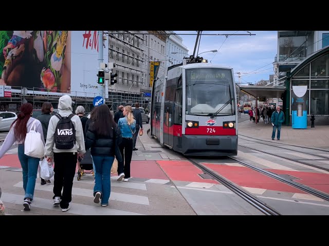 Walking Vienna, Outer Mariahilfer Strasse "Mahü" , Linke Wienzeile | 4K HDR