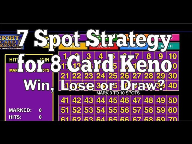 7-Spot Keno Strategy for an 8-Card Keno Contest Using Mystic Strategy Charts—Experimental!