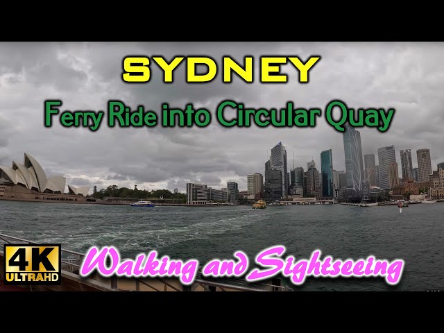 Sydney Australia Ferry Boat Ride 4K UHD | Circular Quay | LUNA PARK Milsons Bay | Opera House | NSW