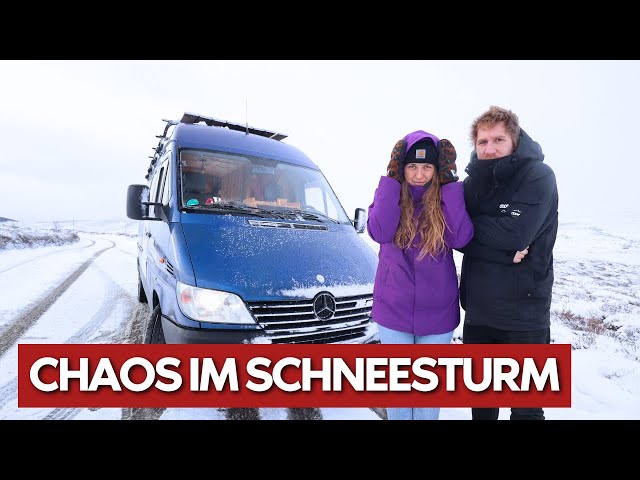 Schneesturm endet mit Werkstattbesuch | VANLIFE Schottland