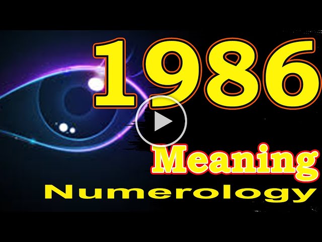 🔴 Angel Number Meanings 1986 ✅ Seeing 1986 ✅ Numerology Box