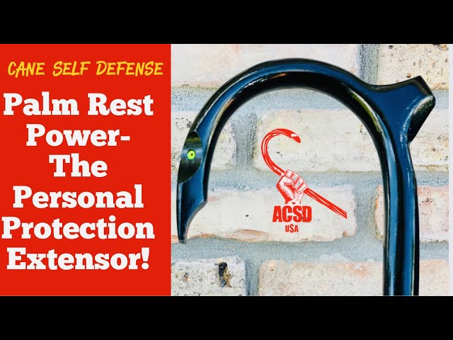 Cane Self Defense: Palm Rest Power-The Personal Protection Extensor!