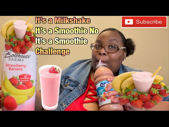 IT’S A MILKSHAKE NOT A SMOOTHIE, NO IT’S A SMOOTHIE CHALLENGE |BY @whodoesthat? |HEALTHY CHALLENGE