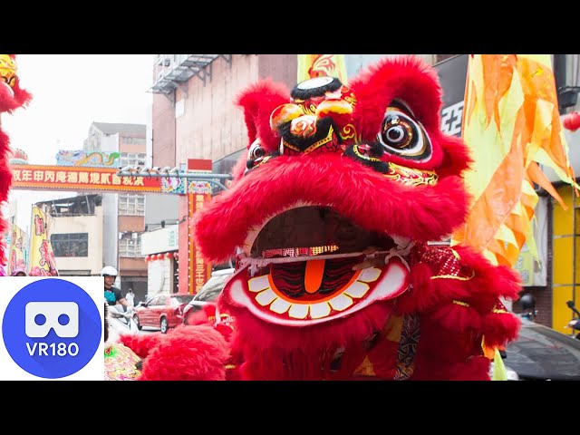 VR180 NYC EXCITING CHINESE NEW YEAR Lion Dance!!!