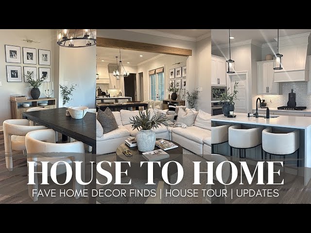 HOUSE TO HOME VLOG | house tour | favorite home decor finds | modern, neutral, cozy aesthetic | 2025