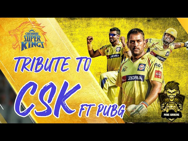 Tribute to Chennai Super Kings Ft.PUBG | MS Dhoni | CSKvsMI Live 2020 ! Watch till end!!