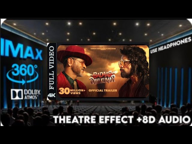 BADASS RAVI KUMAR OFFICIAL TRAILER Theatre Experience Dolby Surround sound #6onTrending