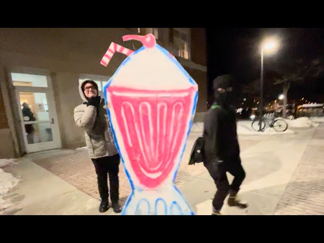 Milkshake for Andy Ngo at Dartmouth College