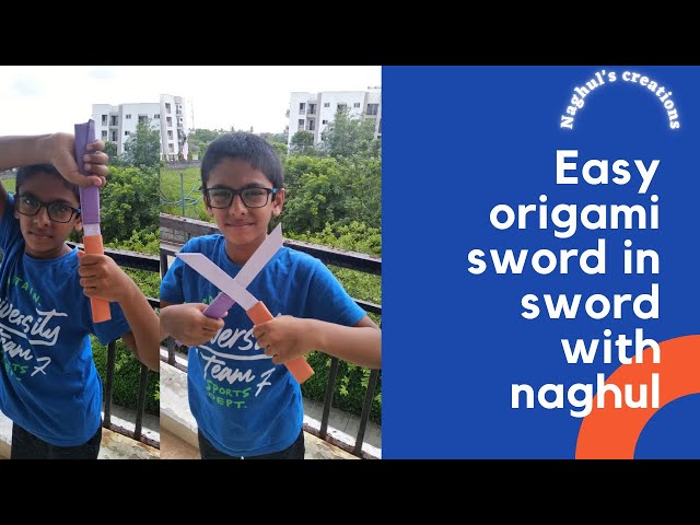 Easy origami sword in sword with Naghul ⚔️