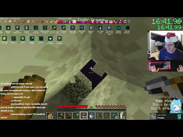 (1:57) minecraft 1.16 TRIOS all advancements world record