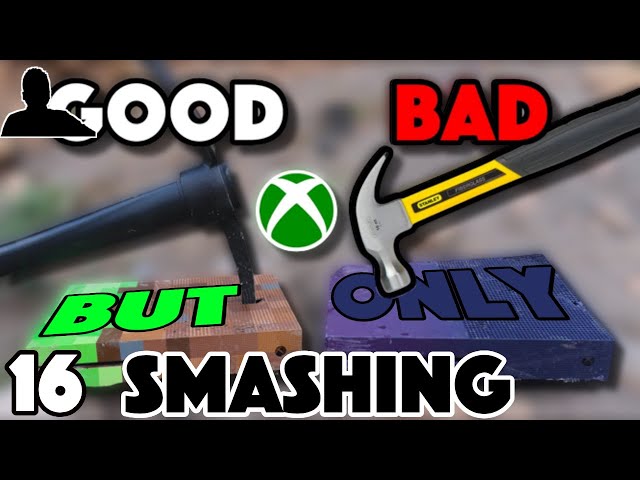 Bored Smashing - MINECRAFT AND FORTNITE XBOX ONE S but Only Smashing