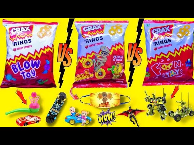 Collection of Snacks with free gifts inside unboxing/#asmr chips/cracks ring unboxing