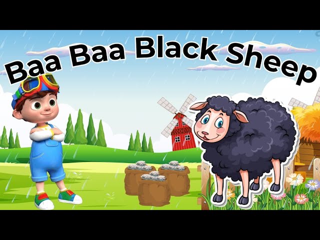 Baa Baa Black Sheep Song | Nursery Rhymes & Kids Songs #rhymesforchildren #baabaablacksheep