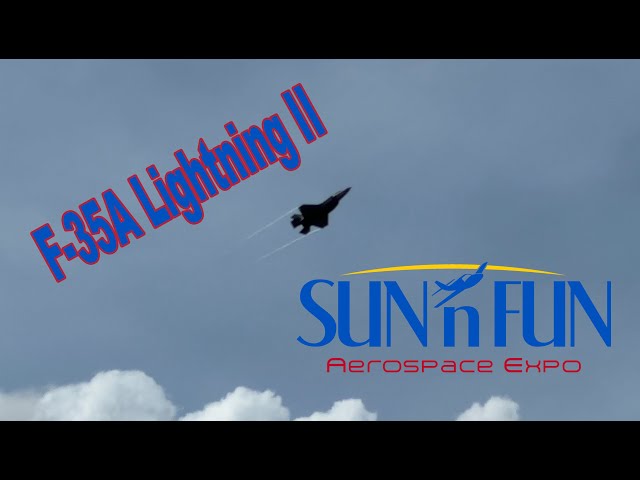 U.S. Air Force F-35A Lightning II Demonstration 4K Airshow Performance Fun 'n Sun #snf23 #sunnfun