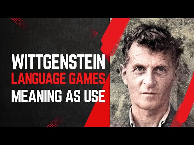 Wittgenstein Philosophy lecture