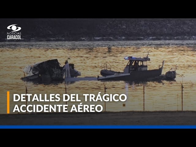 Estas son las hipótesis del accidente aéreo en Washington que dejó más de 60 personas muertas