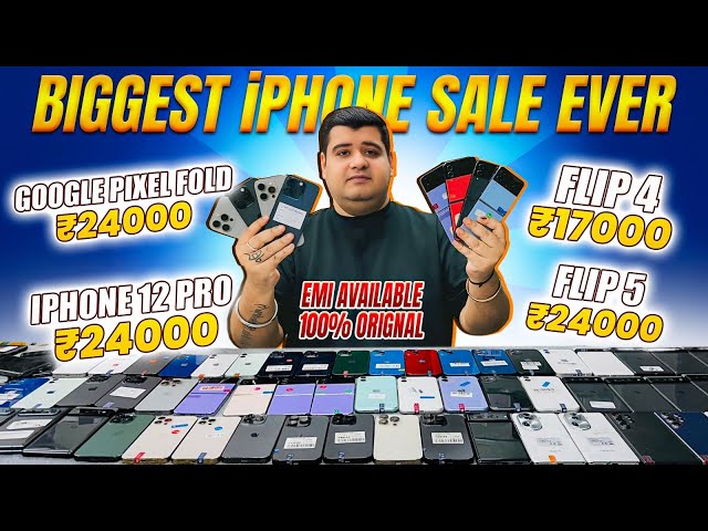 Biggest iPhone Sale Ever 🔥| Cheapest iPhone Market | Second Hand Mobile | iPhone 15 iPhone 16