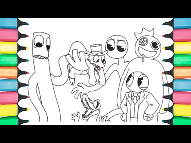 How To Color All the Monsters From Rainbow Friends:NCS Music