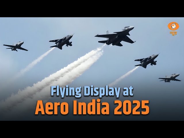 LIVE - Aero India 2025  | Flying Display on Day - 03 | Yelahanka Air Force Station, Bengaluru