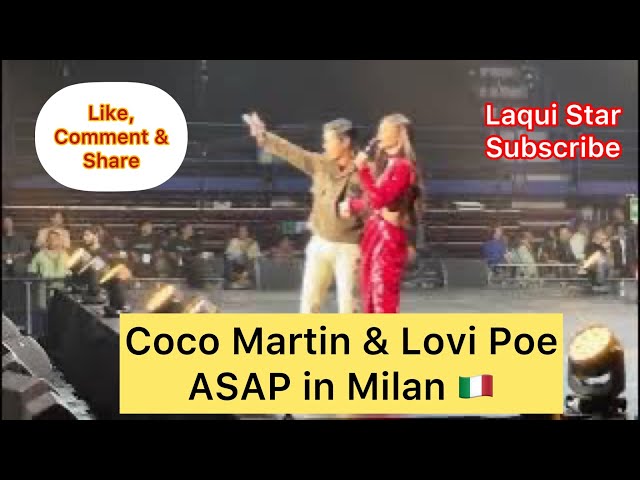 Si Tanggol at Si Mokang Live in #asap #AsapInMilan #cocomartin #lovipoe #batangquiapo #love #pinoy