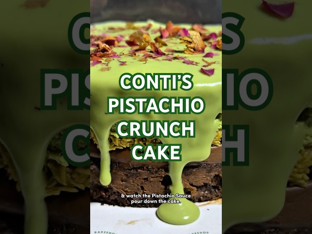 Conti's Pistachio Crunch Cake - Inspired by Dubai Knafeh Pistachio Chocolate Bar | Certified Foodies