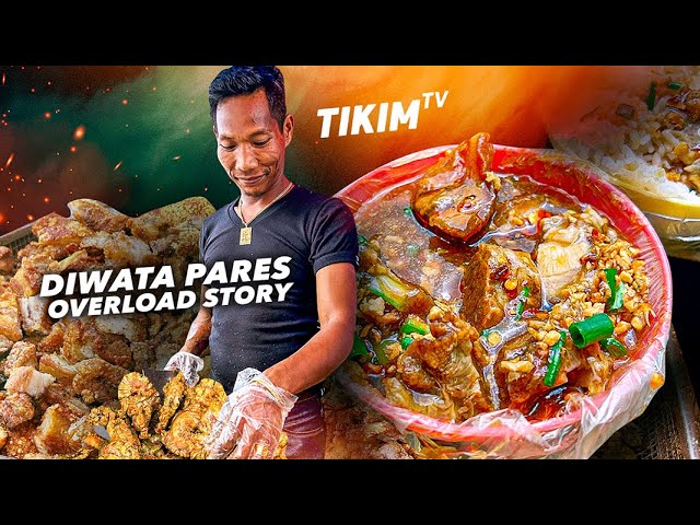 DIWATA PARES OVERLOAD STORY | LECHON Kawali + Bulaklak PARES | Manila Street Food | TIKIM TV