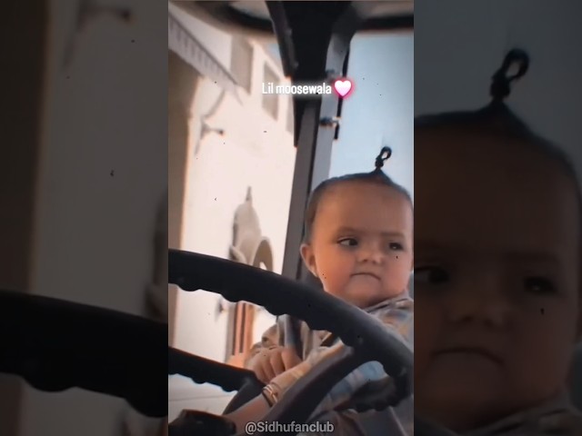 CHOTA SIDHU TRACTOR 🚜 पर ❤️‍🔥 #shortsfeed #sidhumoosewala #chotasidhu