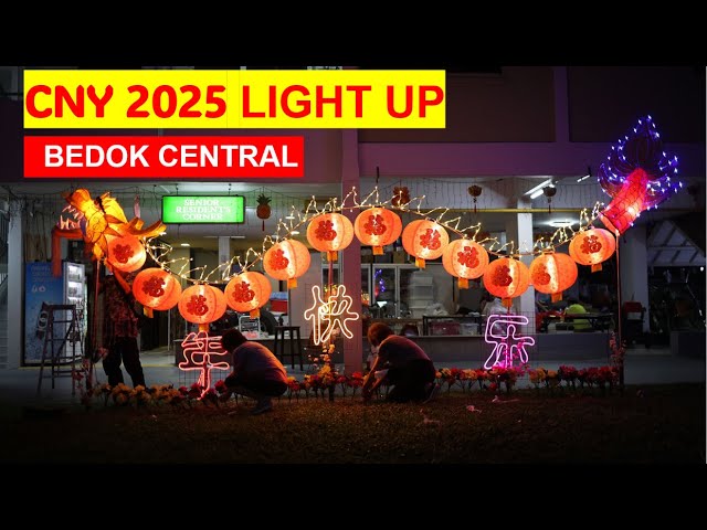 LUNAR NEW YEAR 2025 LIGHT UP AT BEDOK SINGAPORE