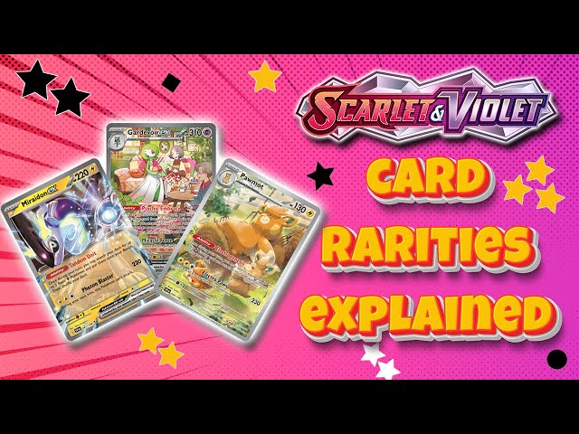 NEW CARD RARITIES?! - ALL Scarlet & Violet TCG Rarities Explained!