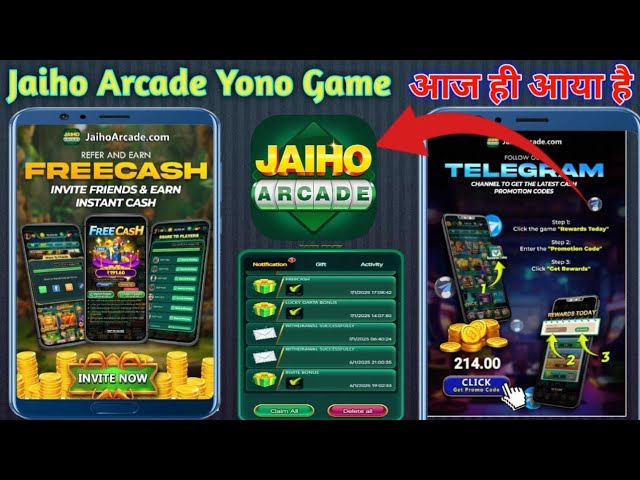 Jaiho Arcade Yono Game 2025 | New Yono Games Download Link | Get ₹40 Bonus free | Fortune Gems 2