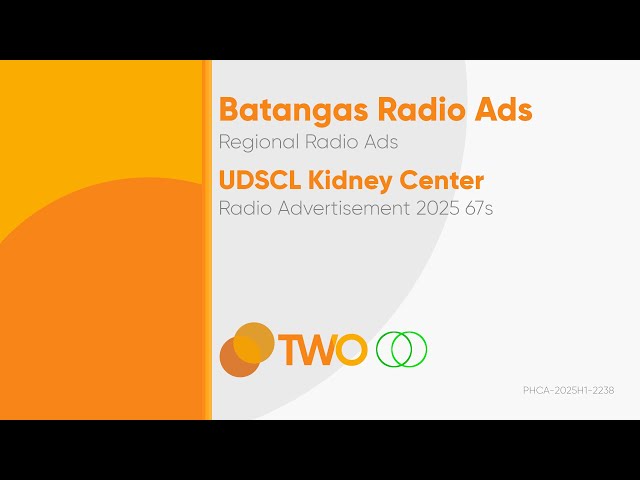 United Doctors of St. Camillus de Lellis Kidney Center Radio Ad 2025 67s (Batangas)